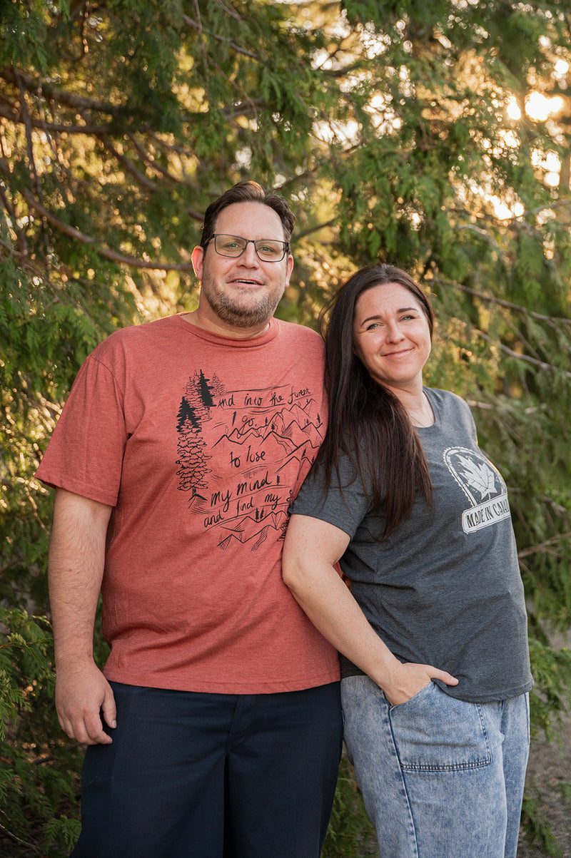 INTO THE FOREST - Unisex Eco Tee - Rust-3