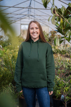 Unisex Eco Hoodie - Blank Apparel- Forest Green-2