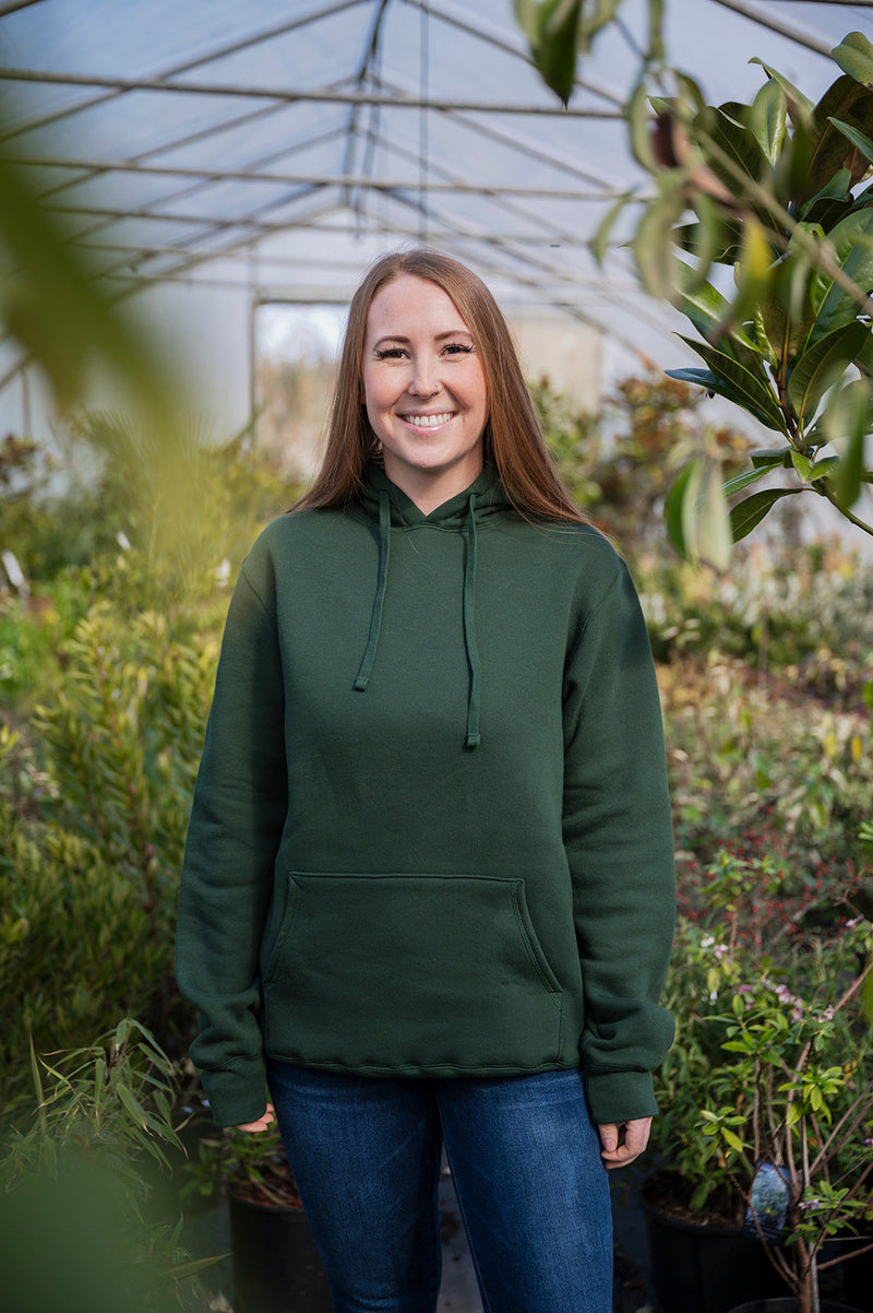 Unisex Eco Hoodie - Blank Apparel- Forest Green-2