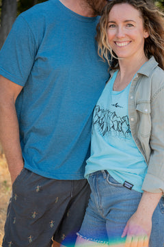Unisex Eco Tee - Blank Apparel - Heather Teal-3