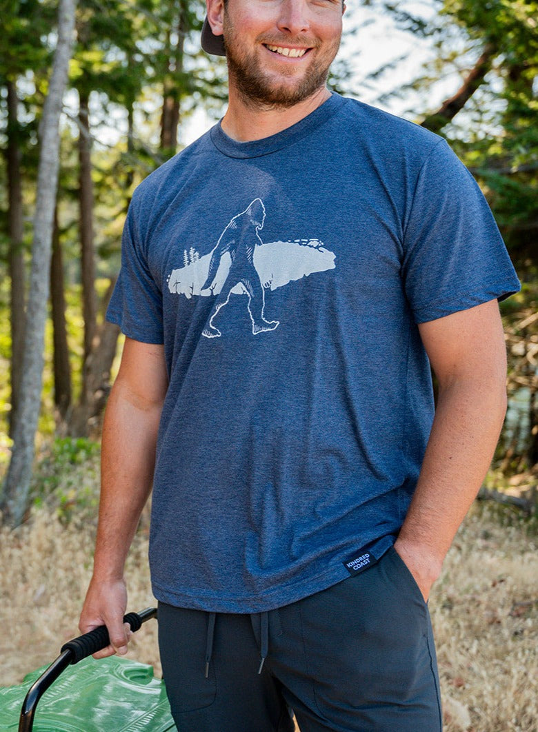 SASQUATCH VI- Unisex Eco Tee - Navy-2