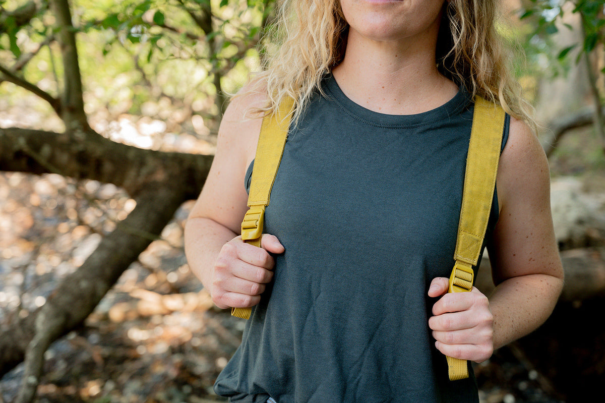 Women's Relaxed Bamboo Tank - Blank Apparel - Charcoal Grey-2