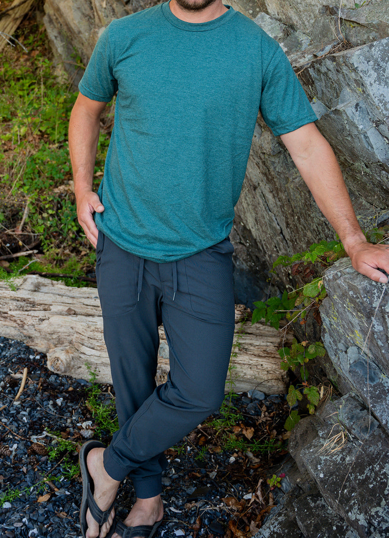 Unisex Eco Tee - Blank Apparel - Heather Green-4