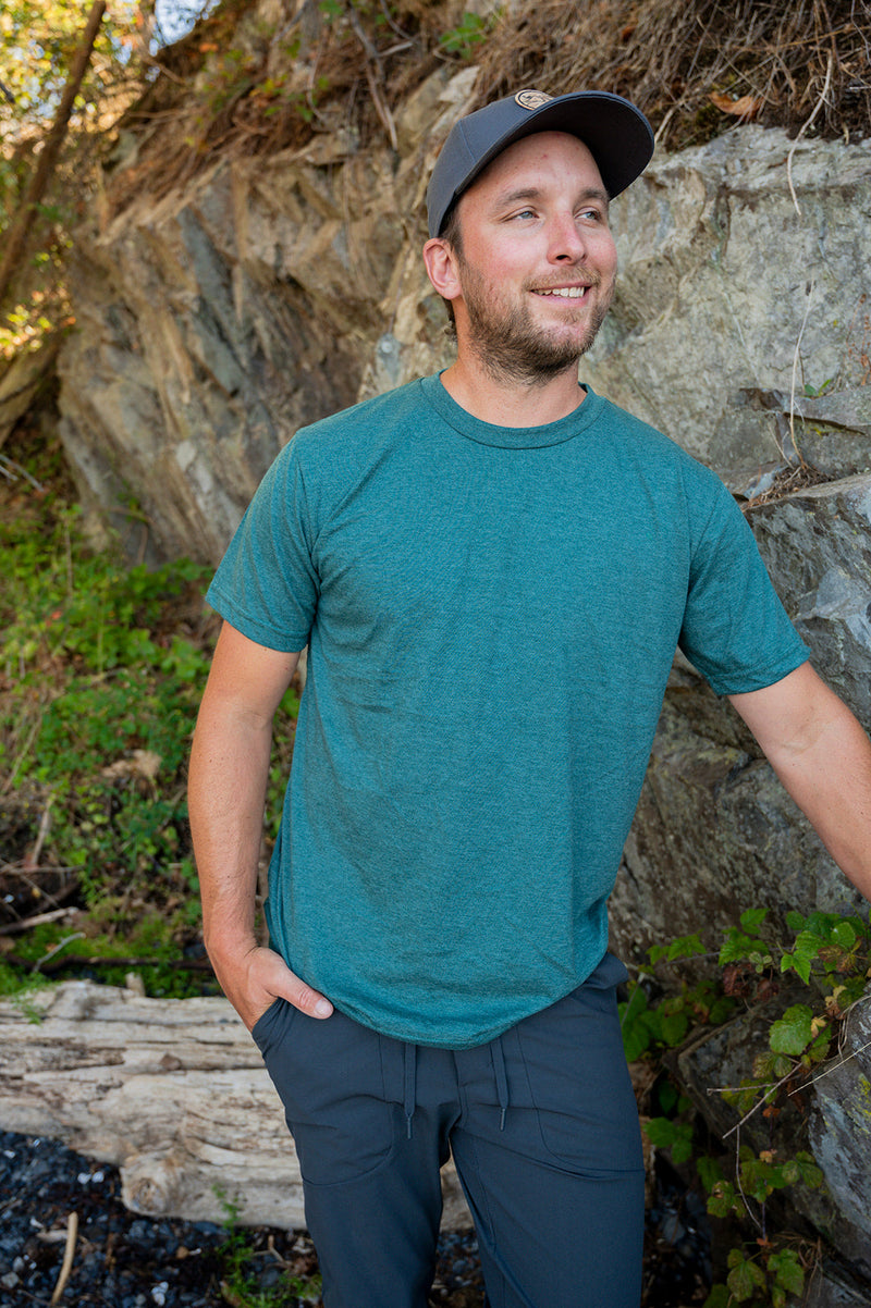 Unisex Eco Tee - Blank Apparel - Heather Green-1
