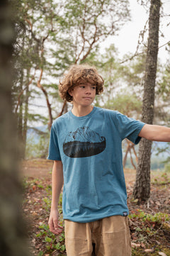 FLOATING ISLAND - Unisex Eco Tee - Heather Teal-1