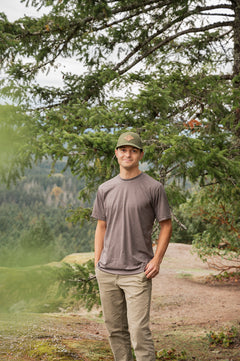 Unisex Eco Tee - Blank Apparel - Heather Brown-1