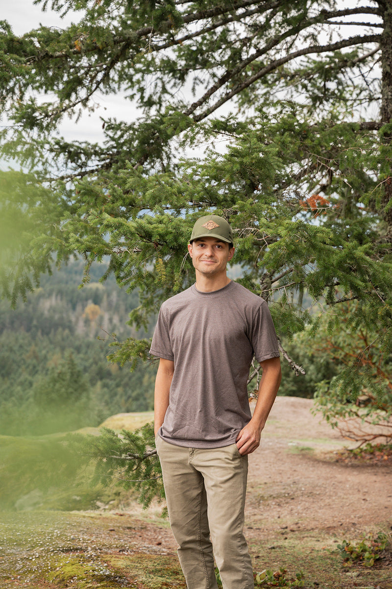 Unisex Eco Tee - Blank Apparel - Heather Brown-1
