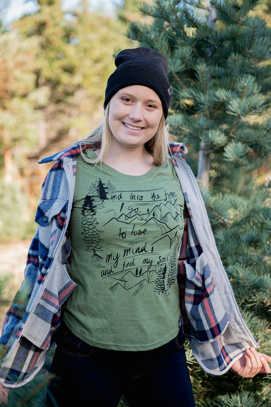 INTO THE FOREST - Womens Eco Tee-4
