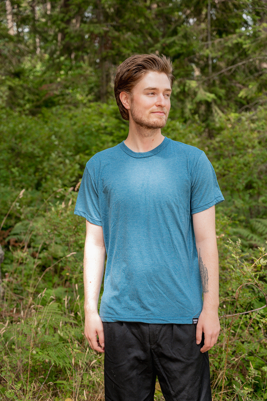Unisex Eco Tee - Blank Apparel - Heather Teal-2