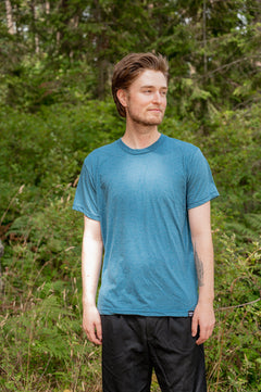 Unisex Eco Tee - Blank Apparel - Heather Teal-2