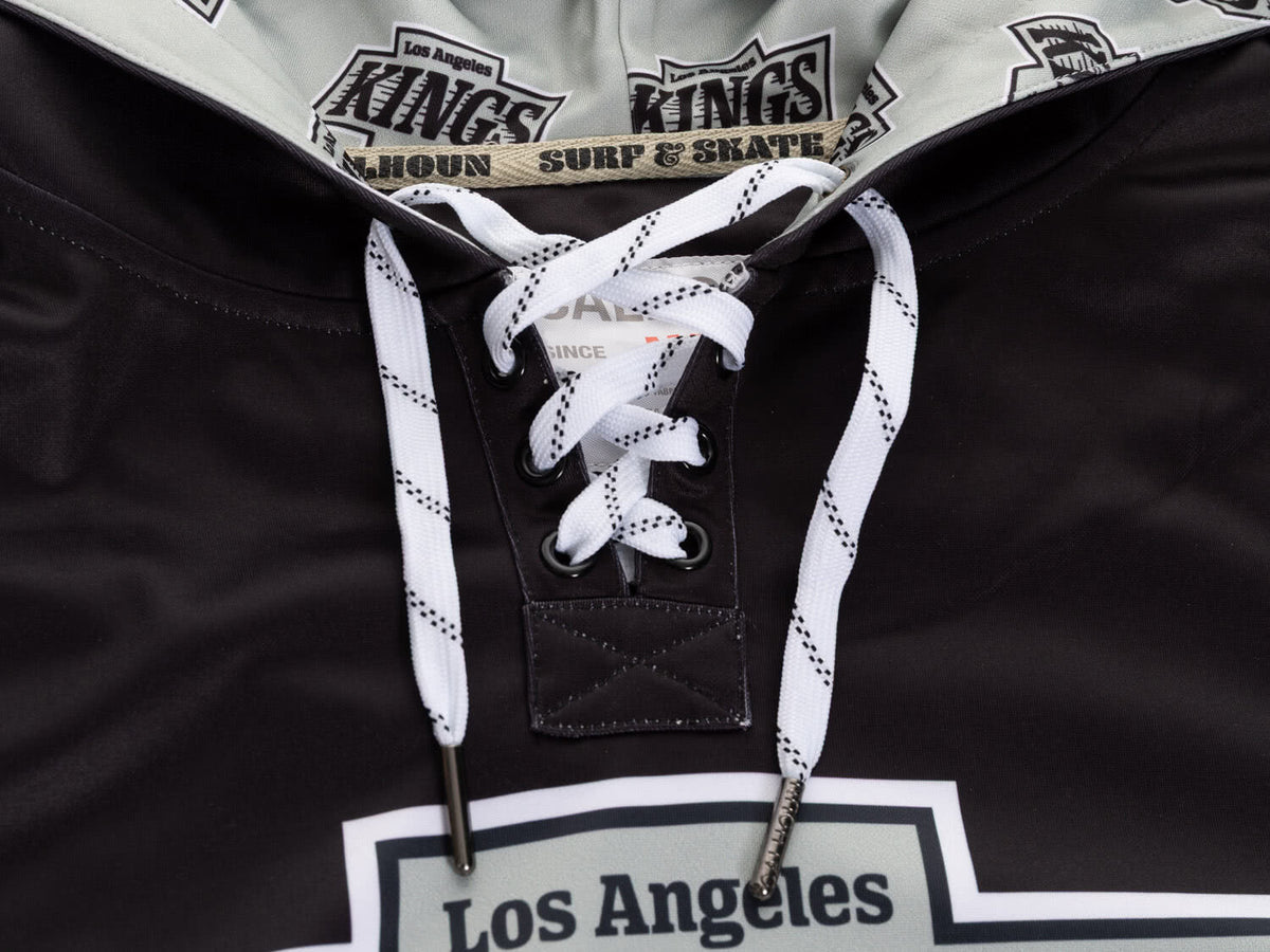 Los Angeles Kings Hockey Lace Hoodie-5