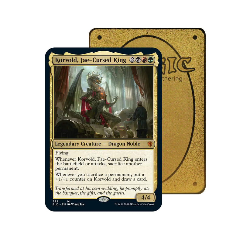 Korvold, Fae-Cursed King Metal Orica Card-1