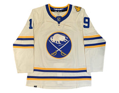 Peyton Krebs Autographed Buffalo Sabres 2022 Heritage Classic Adidas Jersey-3