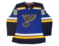 Jordan Kyrou Autographed St. Louis Blues Home Blue Adidas Jersey-3