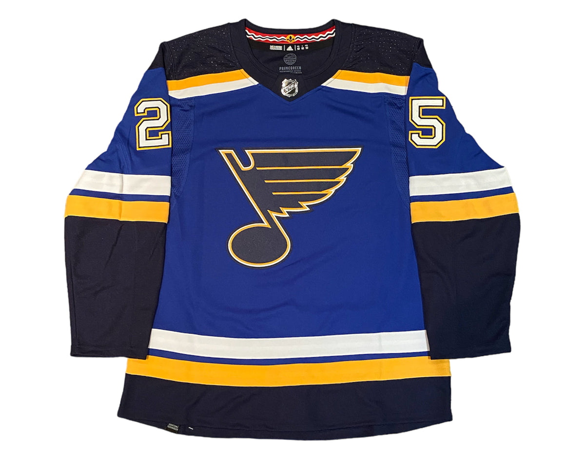 Jordan Kyrou Autographed St. Louis Blues Home Blue Adidas Jersey-3