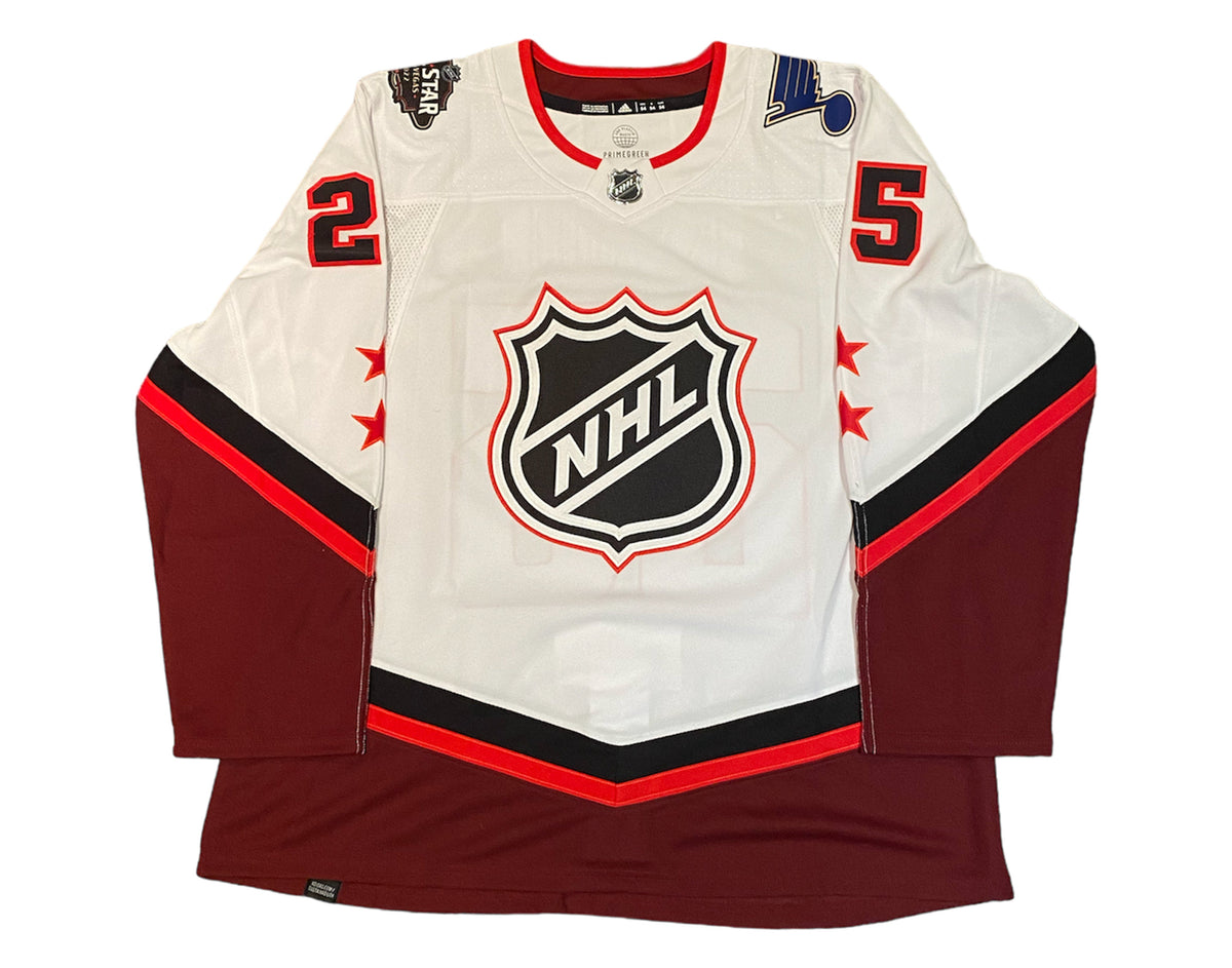 Camiseta Adidas blanca del Juego de Estrellas 2022 de los St. Louis Blues autografiada y dedicada por Jordan Kyrou-3