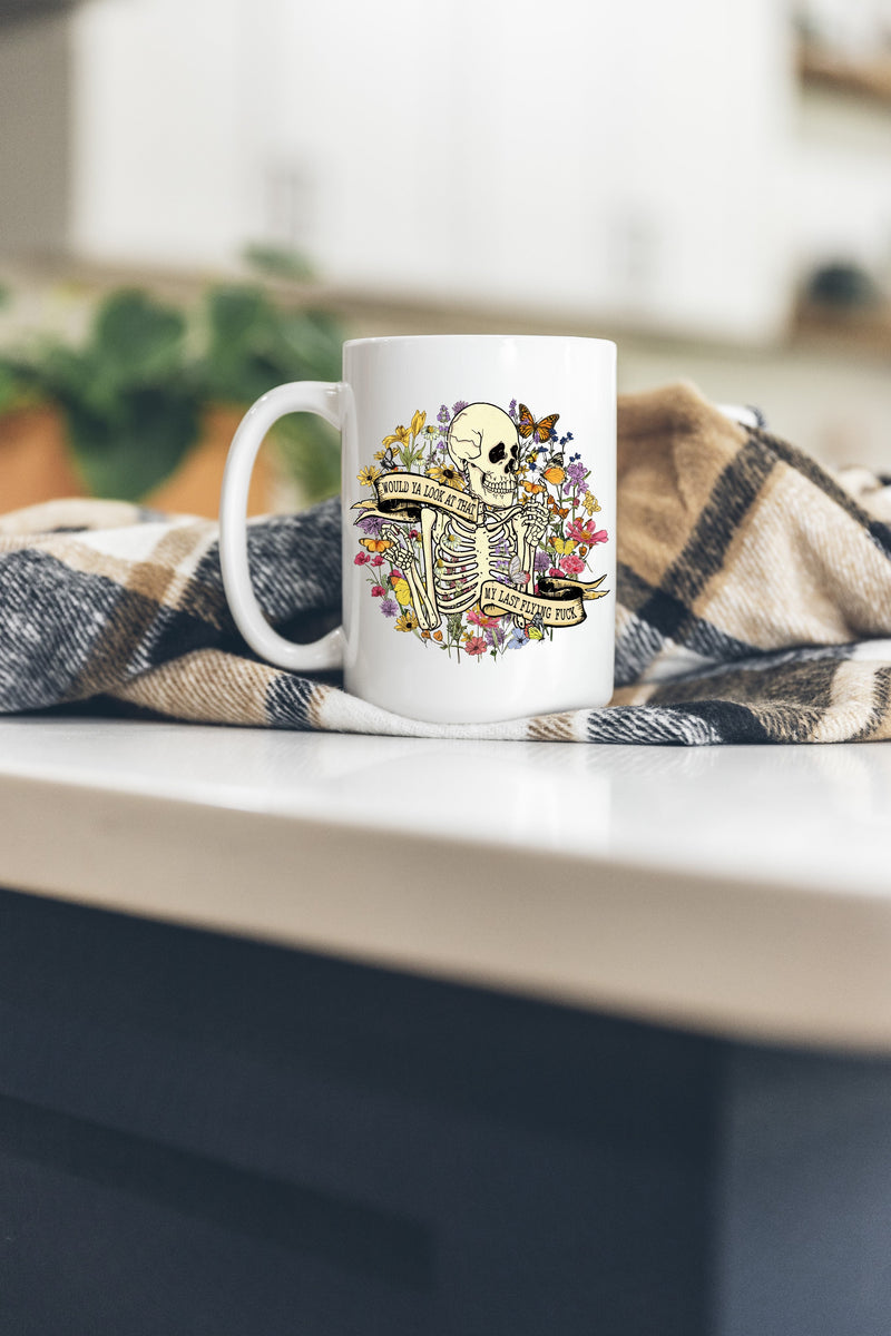 Last Flying Fuck Mug | 15oz Ceramic Coffee Mug for Sarcastic Souls-1