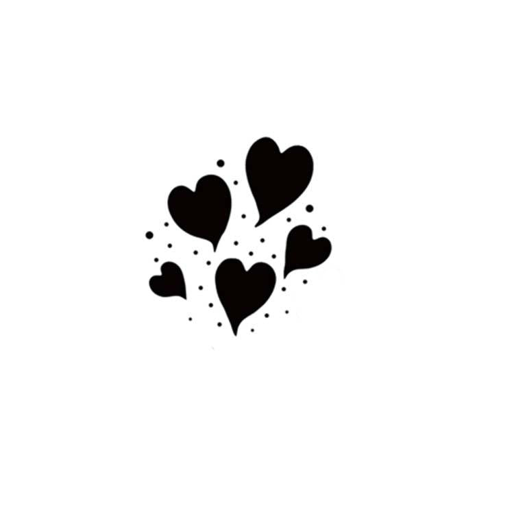 Lavinia Stamps - Group Of Hearts Miniature-1