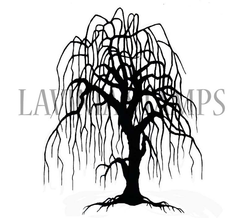 Lavinia Stamp - Weeping Willow Tree-1