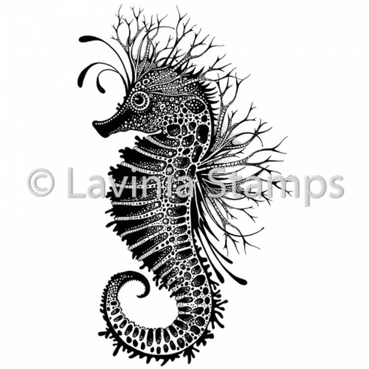 Lavinia Stamp - Sebastian the Seahorse-1