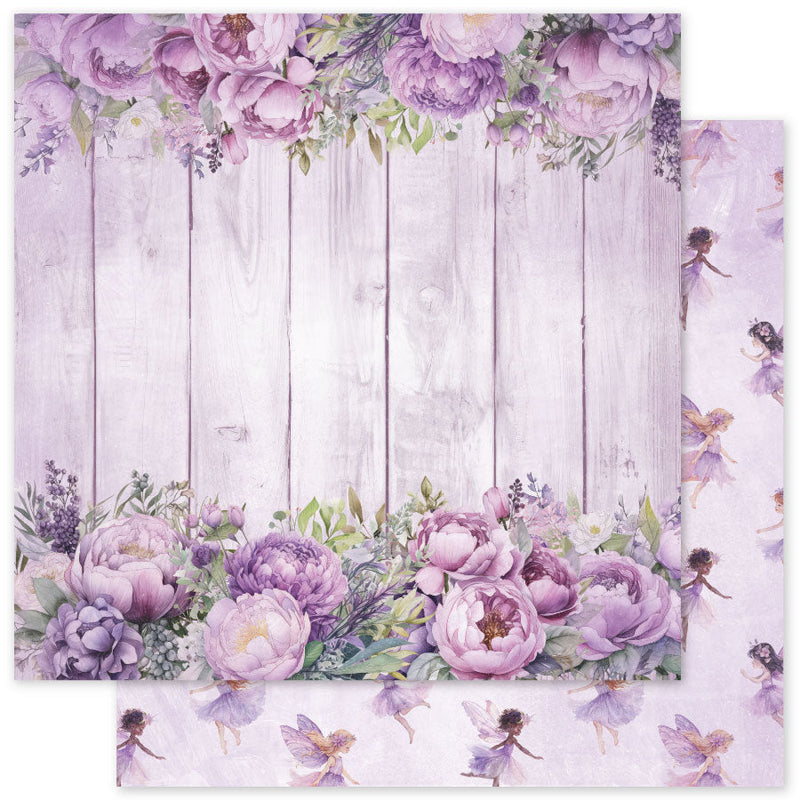 Lavender & Fairies Basics A 12x12 Paper (12pc Bulk Pack) 33504-1