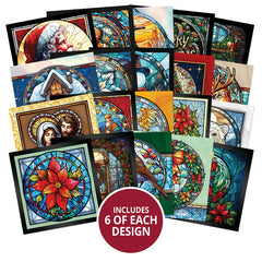 The Square Little Book of Stained Glass Christmas-2