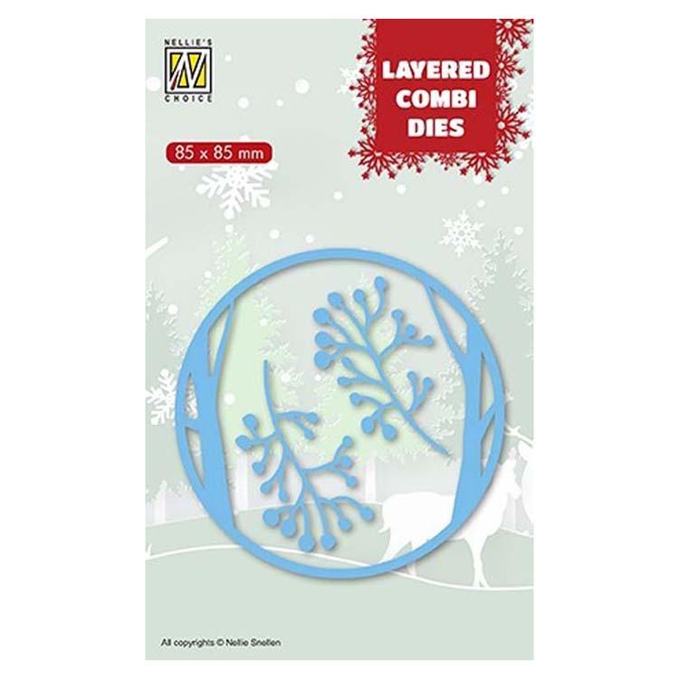 Nellie's Choice Layered Combi Dies Round Deer A-1