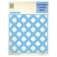 Nellie's Choice Layered Combi Dies Square Drops Layer B-1