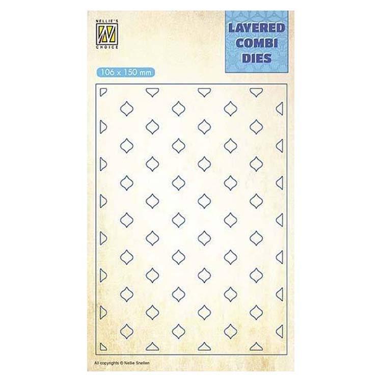 Nellie's Choice Layered Combi Dies Eastern Oval Layer C-1
