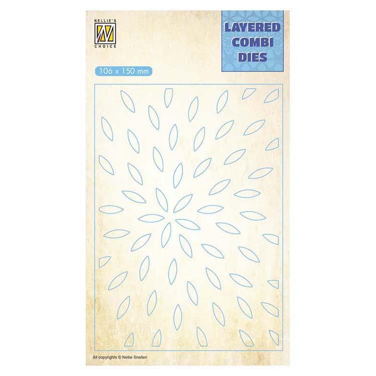 Nellie's Choice Layered Combi Dies Sunburst Layer C-1