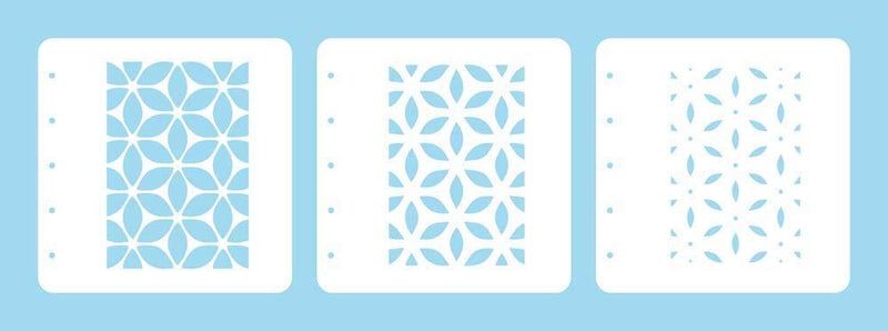 Layered combi stencil set (set of 3) Flower-1