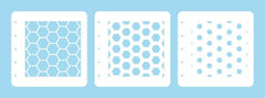 Layered combi stencil set (set of 3) Honeycomb-1