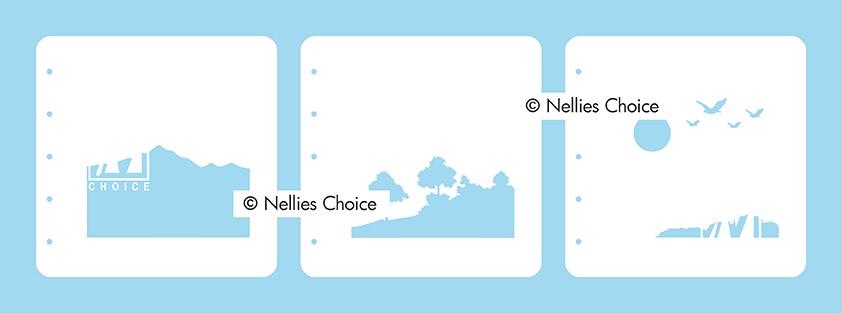 Layered Combi Stencil Set Nature Scene 2-1