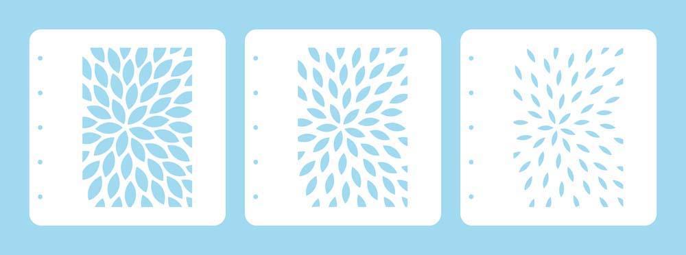 Layered combi stencil set (set of 3) Sunburst-1
