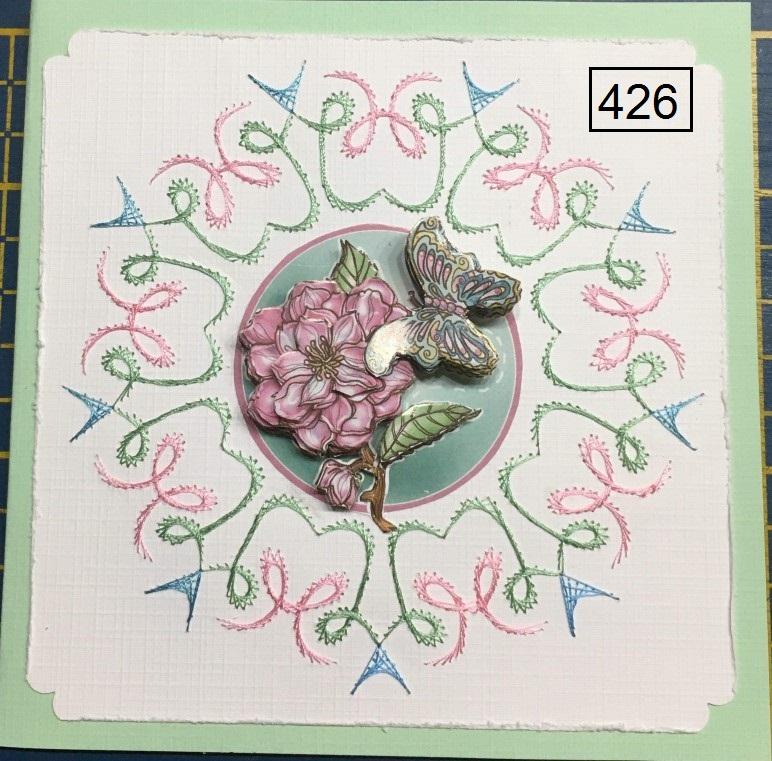 Laura's Design Digital Embroidery Pattern - Flourish Circle Frame-1