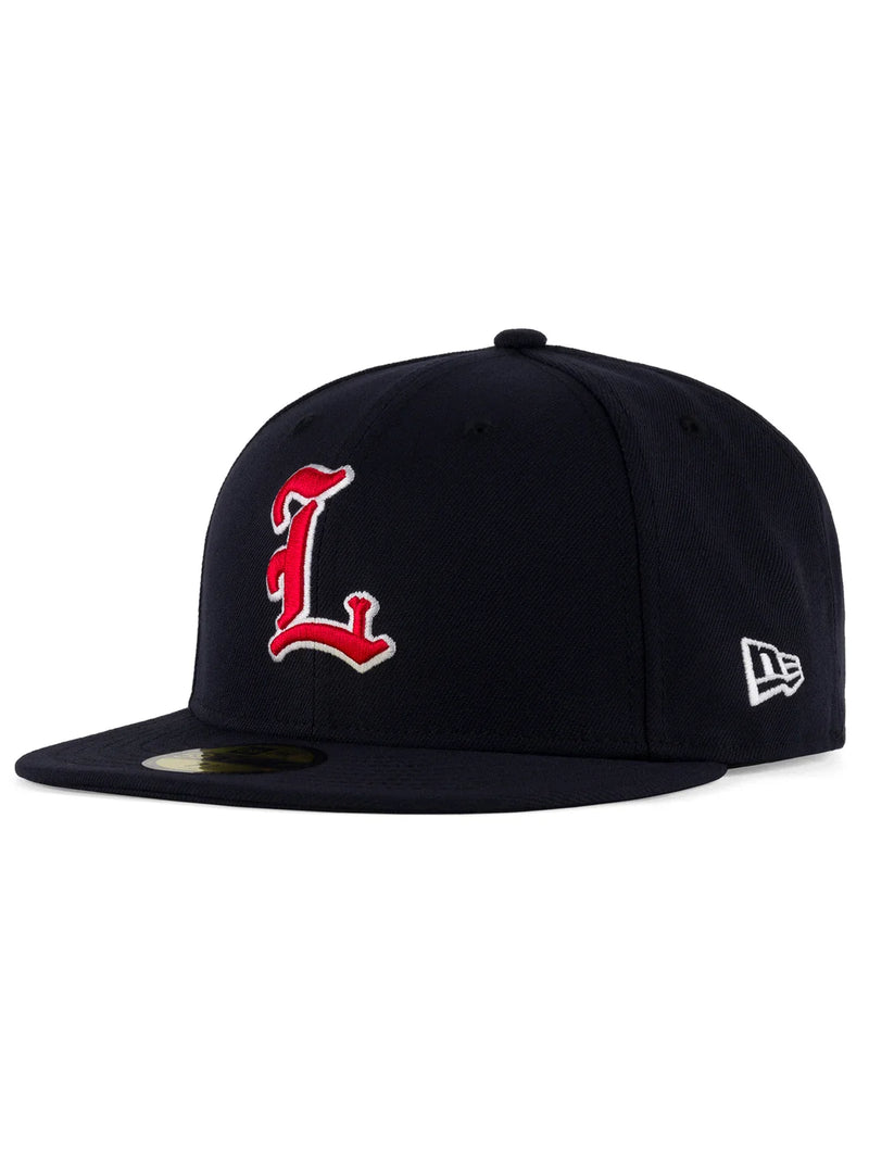 Loviah 'Big L' Fitted Cap - Navy-1