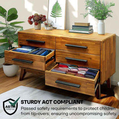 Cómoda de madera maciza Legacy-7