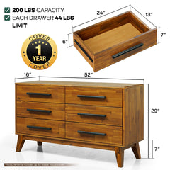 Cómoda de madera maciza Legacy-4