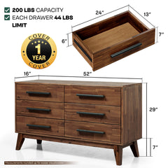 Cómoda de madera maciza Legacy-15