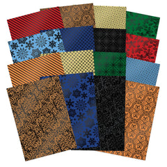 Stained Glass Christmas Luxury Foiled Edge-to-Edge Cardstock-1