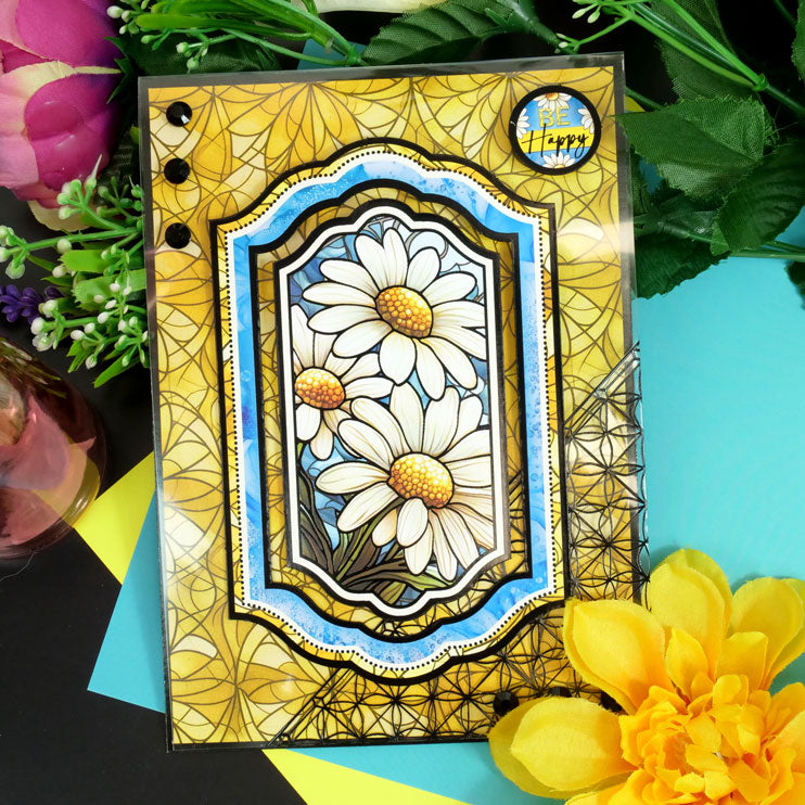 Stained Glass Florals Luxury Foiled Acetate-3