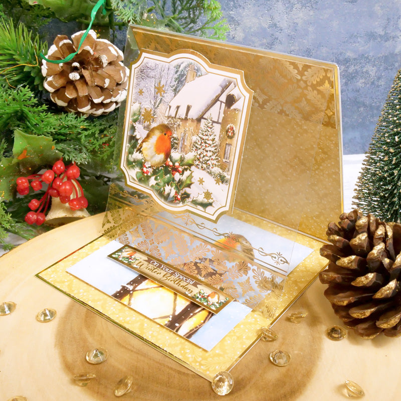 Winter Robins Luxury Foiled Acetate-5