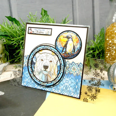 Stained Glass Christmas Luxury Foiled Acetate-3