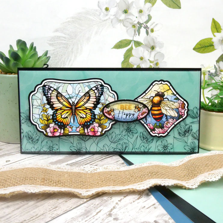 Stained Glass Wonderful Wildlife Luxury Topper Collection-2