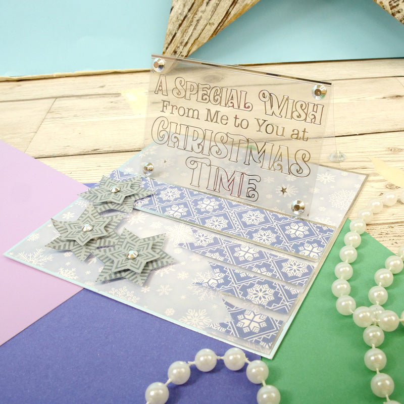 Emballages de cartes en acétate métallisé de luxe pour les fêtes-4