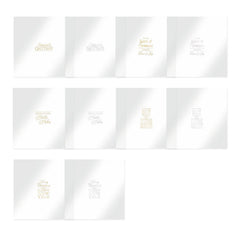 Feuilles de sentiments de luxe festives avec motifs en aluminium-2