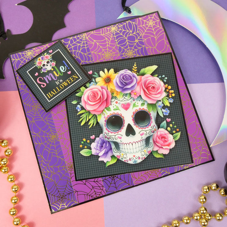 Wonderful Webs Foiled Edge to Edge Cardstock-4