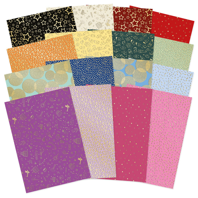 Happy Days Foiled Edge-to-Edge Cardstock-1