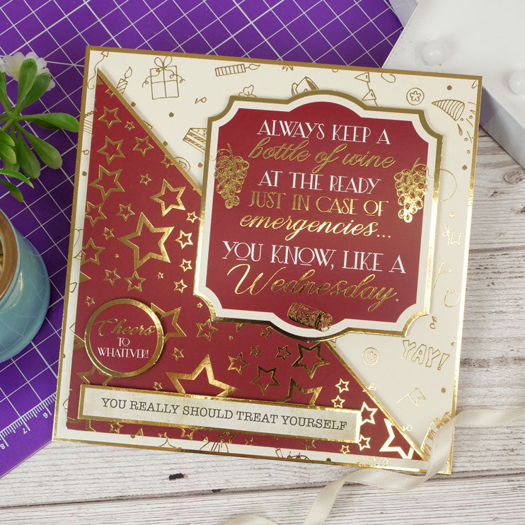 Happy Days Foiled Edge-to-Edge Cardstock-8
