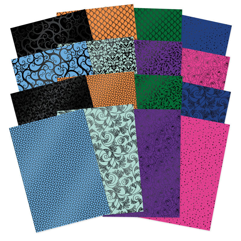 Stained Glass Mystical Worlds Luxury Foiled Edge-to-Edge Cardstock-1